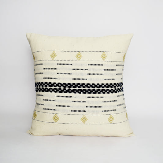 Flow Handwoven Kala Cotton Cushion Cover