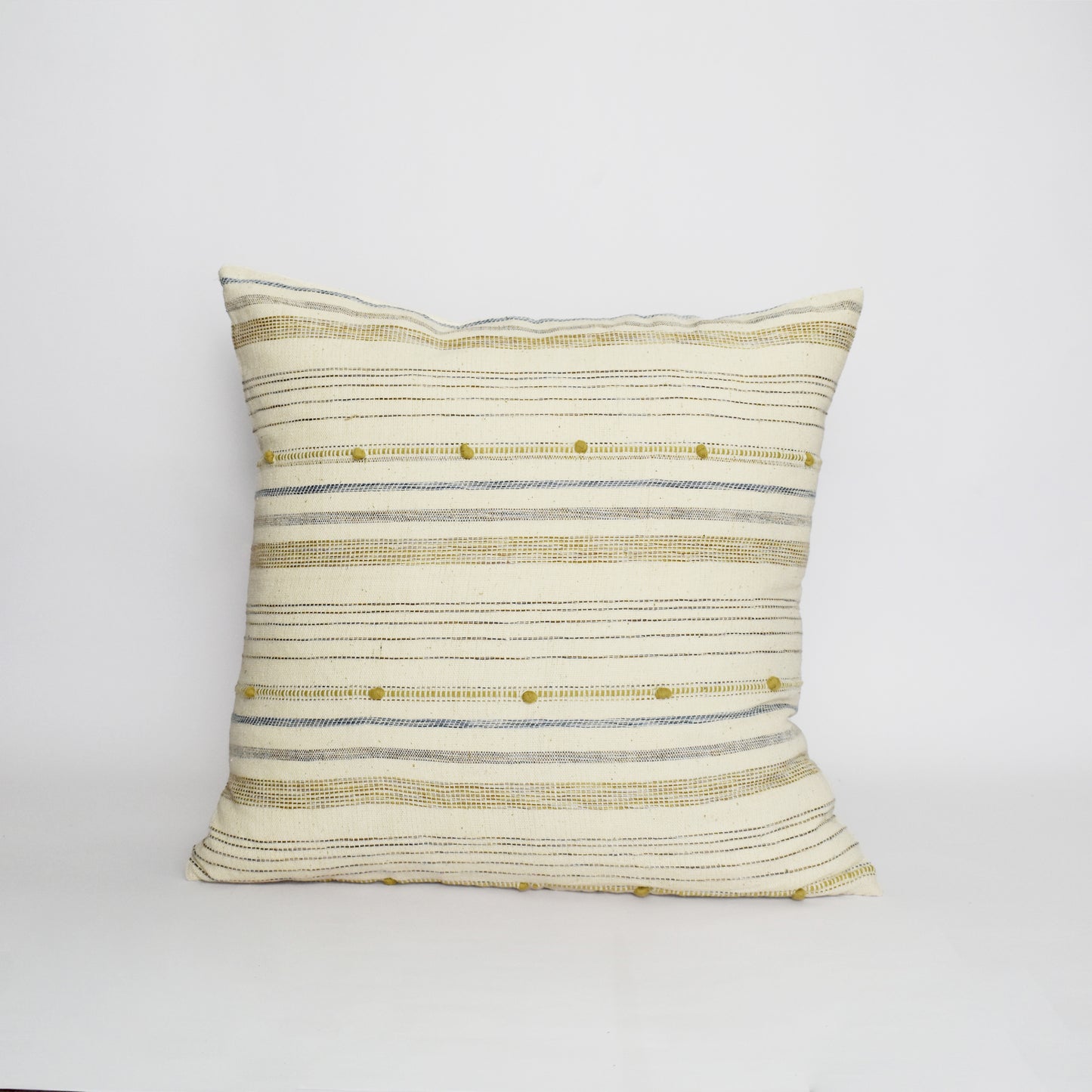 Striped Flow - Handwoven Kala Cotton Cushion cover