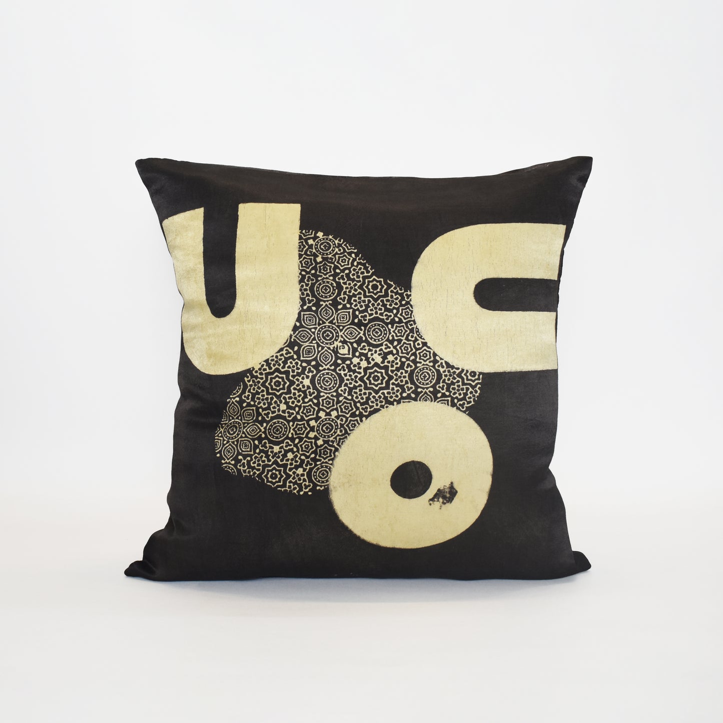 Abstract - Ajrakh Cushion Cover